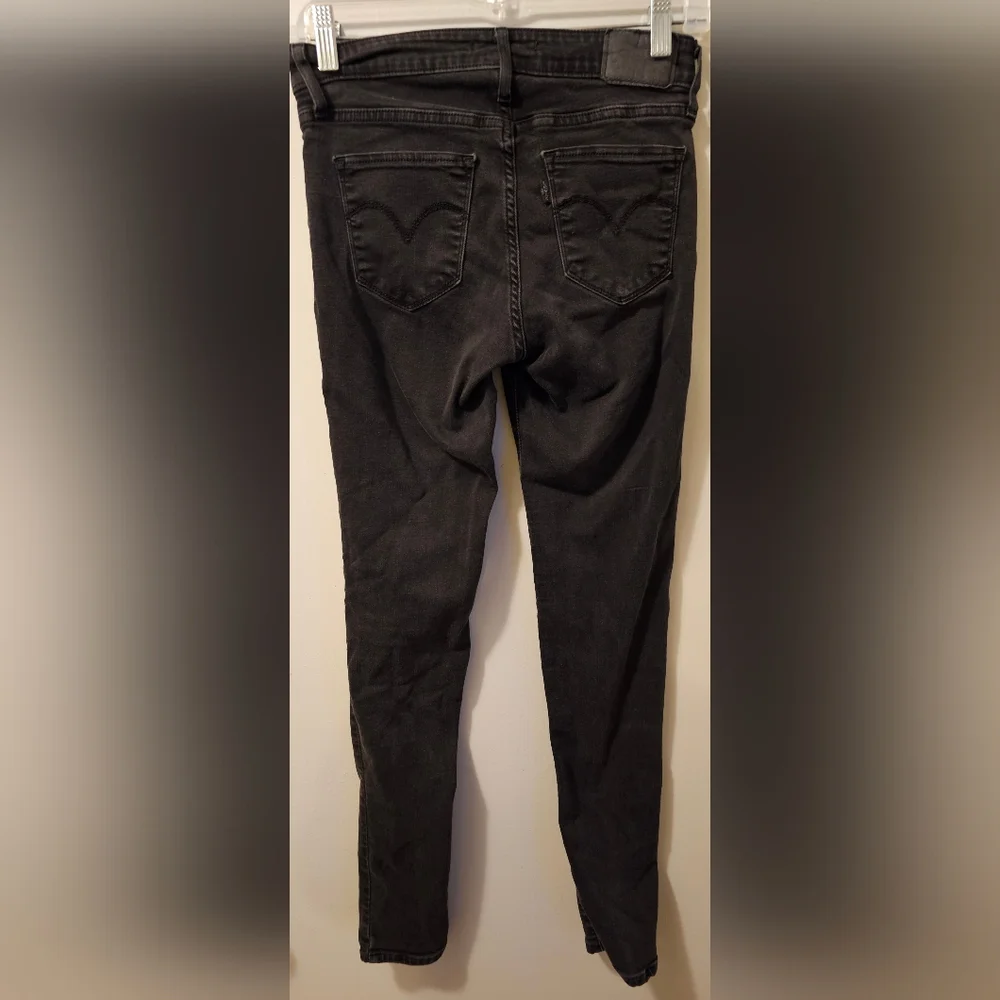 Levi's 711 Skinny Jeans Women’s W26 L30 Black Stretch